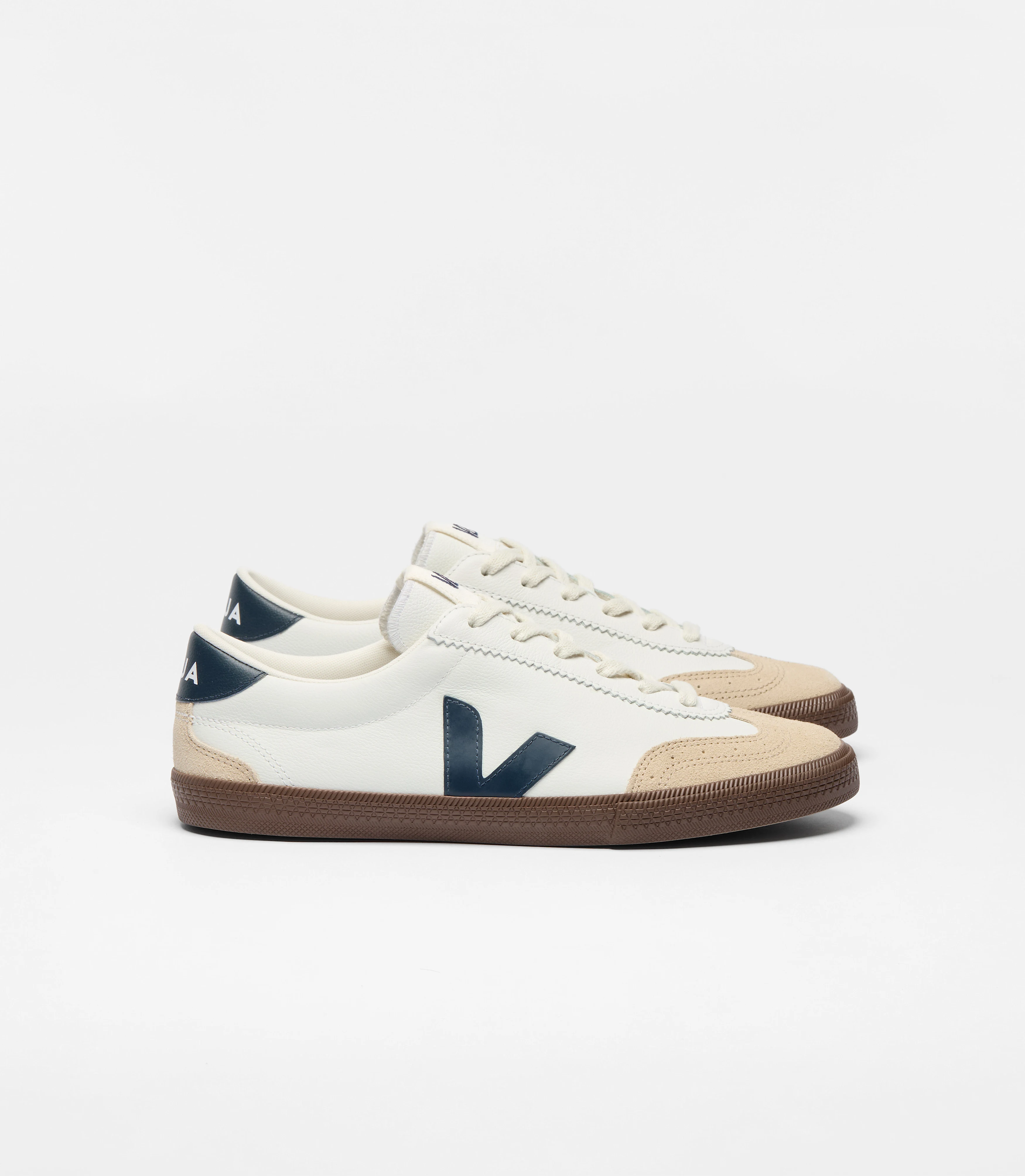 VOLLEY LEATHER WHITE NAUTICO BARK